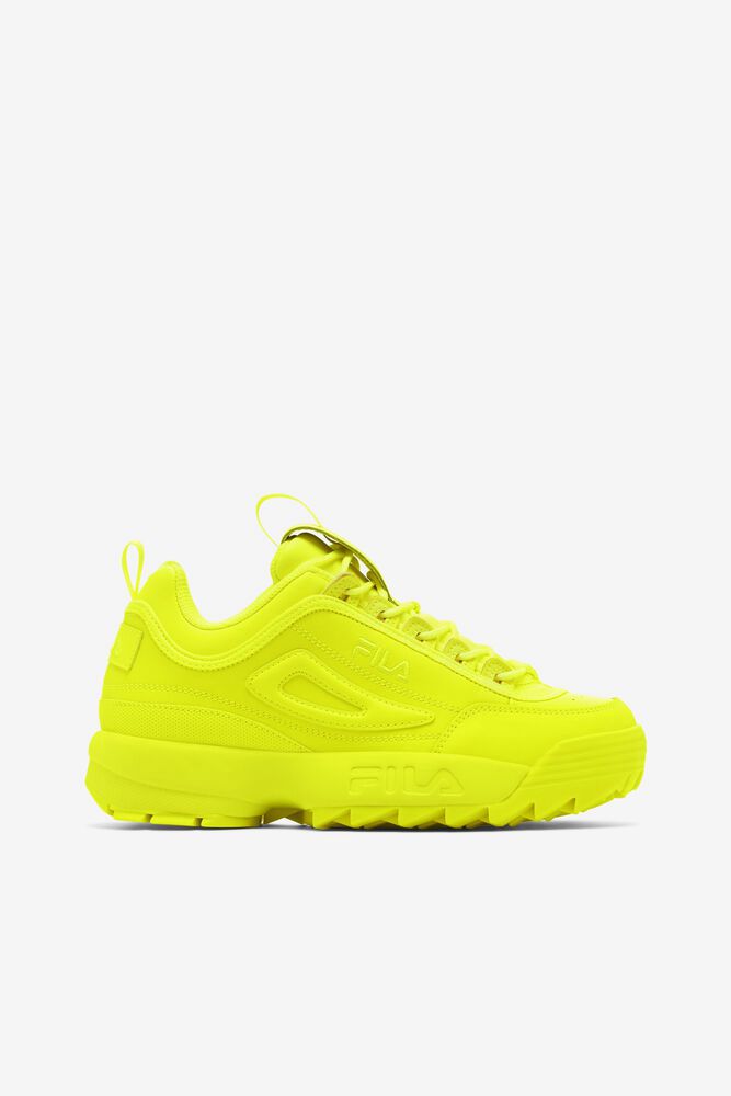 Fila Trainers Womens Yellow Disruptor 2 Premium - Ireland 43579-ULSJ